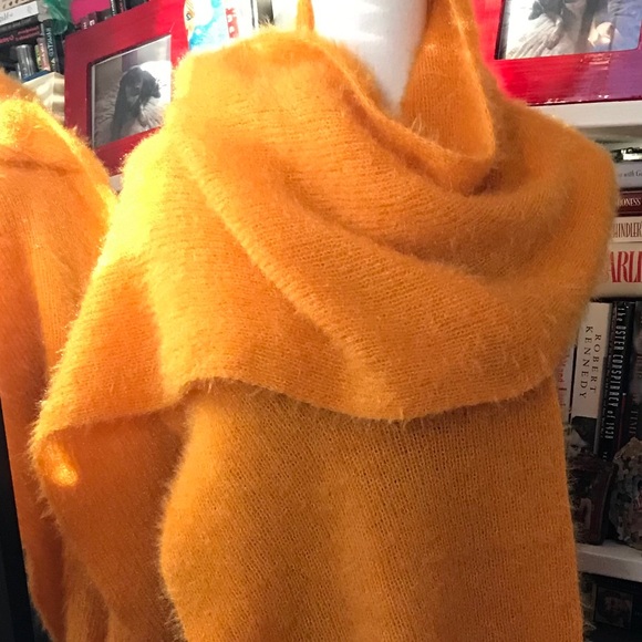Zara Bright Yellow Scarf - Picture 2 of 8